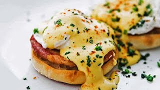 Classic Eggs Benedict with Fool Proof Hollandaise Recipe [upl. by Harbot]