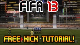 FIFA 13  Free Kick Tutorial  quotScore Everytimequot Any Position  1840 Yards New Tactics [upl. by Nnylkoorb]