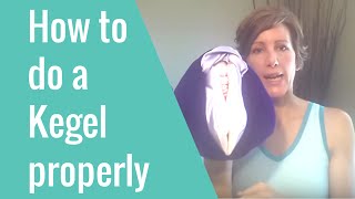 Kegel Exercises  How To Do A Kegel Correctly Finally [upl. by Ailadgim]