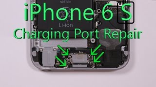 iPhone 6S Charging Port Repair Shown in 4 minute Fix [upl. by Terrie]