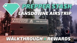 HANGAR PAINS LANSDOWNE AIRSTRIP PREPPER STASH  FAR CRY 5 [upl. by Marylin]