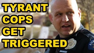 TYRANT COPS TRIGGERED  ID FAIL  First Amendment Audit  Police Called  with Amagansett Press [upl. by Llaccm272]