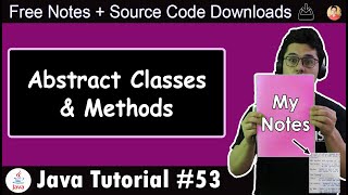 Java Tutorial Abstract Class amp Abstract Methods [upl. by Camala]