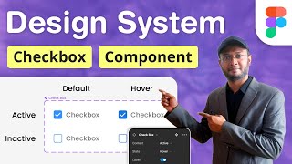 5 Figma Design System  Checkbox [upl. by Melentha]