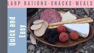 Immersive LARP rations snacks amp meals  Larping Medieval Fairs and Festivals [upl. by Kamillah]