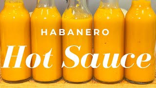 Habanero Hot Sauce  How to Make Easy and Delicious Homemade Hot Sauce [upl. by Ayotl]