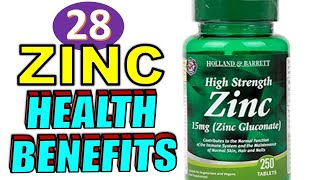 28 Amazing Health Benefits of ZINC for Men amp Women on The Human Body [upl. by Anitsahs55]