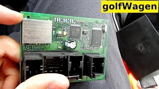 VW Golf 5 J393 central convience module dismantle [upl. by Arbe]