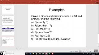 Excel  Version 16  Binomial Probability Distributions [upl. by Sherard]