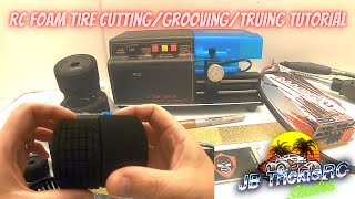 RC Tire Truing cutting grooving tutorial Part 1 [upl. by Justinian]