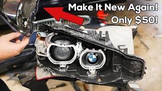 The Ultimate BMW Headlight Lens Replacement Guide [upl. by Dobson]