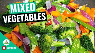 Sauteed Vegetables  Sautéed Mixed Vegetables  How to make Sauteed Vegetables Recipe [upl. by Aicenet]