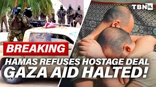 BREAKING Israel FREEZES Gaza Aid – Hamas REJECTS Hostage Deal  TBN Israel [upl. by Kopans]