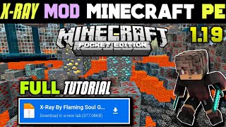 XRay Mod Pack for Minecraft PE 119  Full Tutorial   XRay Texture Pack For Minecraft PE [upl. by Walrath262]