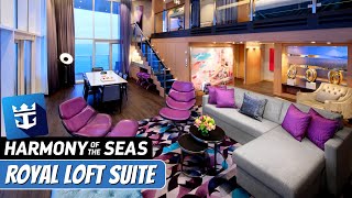 Harmony of the Seas  Royal Loft Suite Walkthrough Tour amp Review 4K  Royal Caribbean Cruise Line [upl. by Clotilde592]