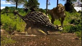 Walking with Dinosaurs Trex vs Ankylosaurus REMAKE [upl. by Einnok]