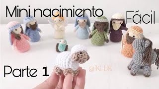 Nacimiento navideño pequeño de 12cm al Crochet fácil 1era PARTE Amigurumi [upl. by Hurff]