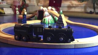 The Brio Polar Express Trains  A Wooden Railway amp Battery Powered Train Toy Review [upl. by Aushoj]