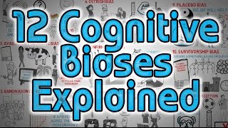 12 Cognitive Biases Explained  How to Think Better and More Logically Removing Bias [upl. by Kurland]