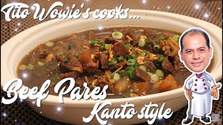 HOW TO COOK BEEF PARES  KANTO STYLE [upl. by Fenwick304]