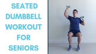 10Minute Seated Dumbbell Strength Workout for Seniors [upl. by Rheingold253]