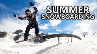 Epic Summer Snowboarding in Zermatt Switzerland [upl. by Aenea]