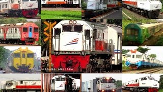 Kereta Api Indonesia XII Video Compilation of Indonesian Train [upl. by Enimaj]