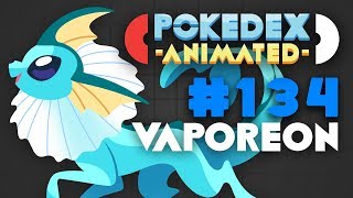 Pokedex Animated  Vaporeon [upl. by Jaime665]