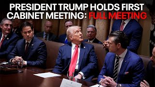 President Trump holds first cabinet meeting [upl. by Paulina666]