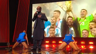 Remas Performance At The 2023 Ballon dOr Ceremony In Hd [upl. by Mahmud259]