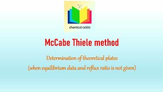 McCabe Thiele method How to calculate number of trays Example 3 [upl. by Eciralc]