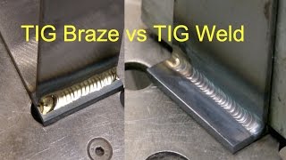 Tig Brazing vs Tig Welding [upl. by Asalocin]