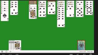 Classic Spider Solitaire gameplay [upl. by Lemmor]