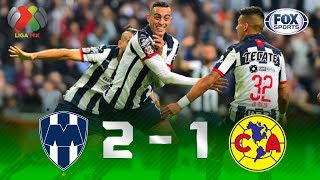 Monterrey  América 21  GOLES  Final Ida  Liga MX [upl. by Ahar996]