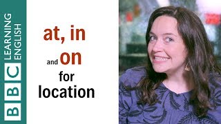 Prepositions of place  in at on  English grammar  English In A Minute [upl. by Ttennaj]