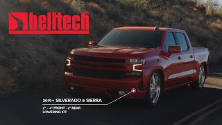 Belltech 2019 Silverado and Sierra 4quot6quot Lowering Kit [upl. by Jemie]