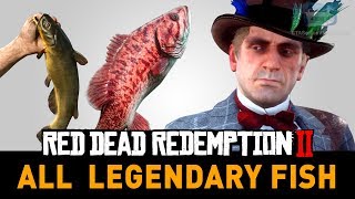 Red Dead Redemption 2 All Legendary Fish A Fisher of Fish [upl. by Coulson319]