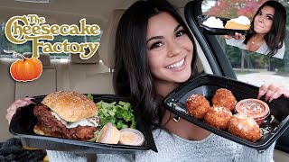 Cheesecake Factory Mukbang Mac n Cheese Bites Volcano Nachos Spicy Chicken Sandwich [upl. by Atiuqrehs]