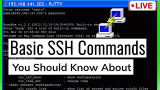 🔴LIVE Basic SSH Commands you should learn about PuTTy [upl. by Ettenauq]