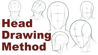 Portrait Drawing Basics 13  How To Draw A Simple Head Loomis Method [upl. by Eendys428]