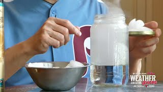 Make a Cloud in a Jar Weather Education Week Experiment  NBC10 Philadelphia [upl. by Neff256]