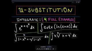 ❖ USubstitution  More Complicated Examples ❖ [upl. by Adur93]