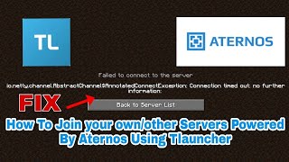 Tlauncher How To Join your ownother Servers Powered by Aternos [upl. by Raye]