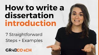 How To Write A Dissertation Introduction Or Thesis Introduction Chapter 7 Steps  Loads Of Examples [upl. by Eelinej955]