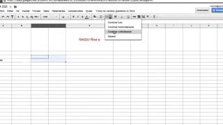COMO COMBINAR CELDAS EN GOOGLE HOJAS DE CÁLCULO [upl. by Evoy]