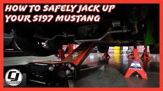 How to SAFELY Jack Up Your S197 Mustang [upl. by Anyotal]