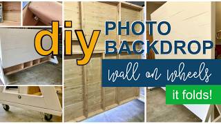 DIY Photo Backdrop Wall On Wheels it folds too [upl. by Charlotta]