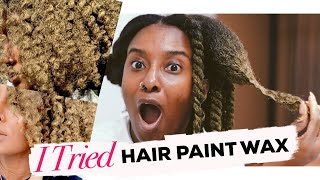 I TRIED HAIR PAINT WAX ON MY TYPE 4 NATURAL HAIR [upl. by Teryn824]