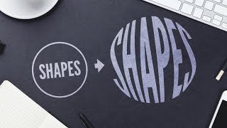 Warp Text Into Shapes with Illustrator [upl. by Martella664]