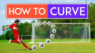 How to Shoot with CURVE in Soccer [upl. by Elyr]